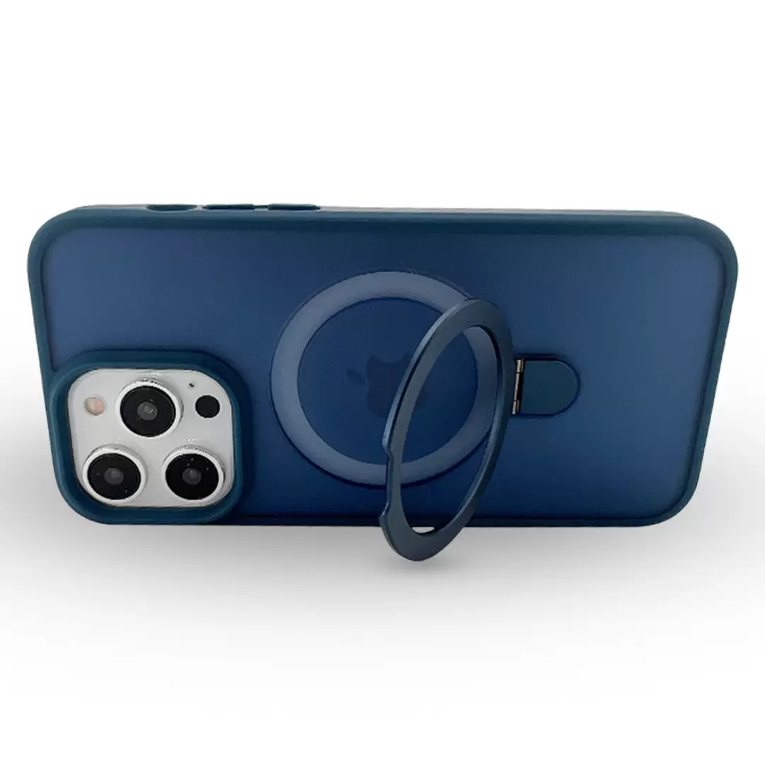 iPhone 15 Pro/iPhone 14 Pro MagSafe Cam Smoke Kickstand Dark Blue